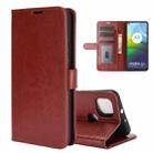 For Motorola Moto G9 Power R64 Texture Single Horizontal Flip Protective Case with Holder & Card Slots & Wallet& Photo Frame(Brown) - 1