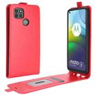 For Motorola Moto G9 Power R64 Texture Single Vertical Flip Leather Protective Case with Card Slots & Photo Frame(Red) - 1