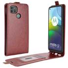 For Motorola Moto G9 Power R64 Texture Single Vertical Flip Leather Protective Case with Card Slots & Photo Frame(Brown) - 1