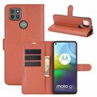 For Motorola Moto G9 Power Litchi Texture Horizontal Flip Protective Case with Holder & Card Slots & Wallet(Brown) - 1