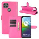 For Motorola Moto G9 Power Litchi Texture Horizontal Flip Protective Case with Holder & Card Slots & Wallet(Rose red) - 1