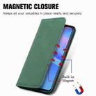 For Huawei P smart 2021 Retro Skin Feel Business Magnetic Horizontal Flip Leather Case(Green) - 8