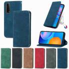 For Huawei P smart 2021 Retro Skin Feel Business Magnetic Horizontal Flip Leather Case(Green) - 13