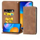 For Huawei P smart 2021 Retro Skin Feel Business Magnetic Horizontal Flip Leather Case(Brown) - 1