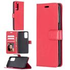 For Samsung Galaxy S20 FE Crazy Horse Texture Horizontal Flip Leather Case with Holder & Card Slots & Wallet & Photo Frame(Red) - 1