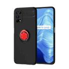 For OPPO Realme 7 Pro  Metal Ring Holder 360 Degree Rotating TPU Case(Black+Red) - 1