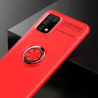 For Samsung Galaxy A02s EU VersionMetal Ring Holder 360 Degree Rotating TPU Case(Red+Red) - 2