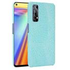 For OPPO Realme 7 / Narzo 20 Pro Shockproof Crocodile Texture PC + PU Case(Light Green) - 1