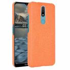 For Nokia 2.4 Shockproof Crocodile Texture PC + PU Case(Orange) - 1