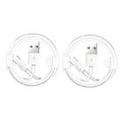 XJ-023 2 PCS USB Male to Micro USB Male Interface Charge Cable, Length: 1m - 1