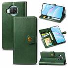 For Xiaomi Mi 10T Lite 5G Retro Solid Color Leather Buckle Phone Case with Lanyard & Photo Frame & Card Slot & Wallet & Stand Function(Green) - 1