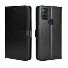 For OnePlus Nord N10 5G Retro Crazy Horse Texture Horizontal Flip Leather Case with Holder & Card Slots & Photo Frame(Black) - 1