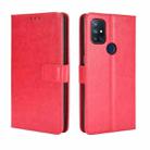 For OnePlus Nord N10 5G Retro Crazy Horse Texture Horizontal Flip Leather Case with Holder & Card Slots & Photo Frame(Red) - 1