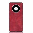 For Huawei Mate 40 Shockproof Sewing Cow Pattern Skin PC + PU + TPU Case(Red) - 2