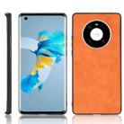 For Huawei Mate 40 Shockproof Sewing Cow Pattern Skin PC + PU + TPU Case(Orange) - 1