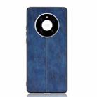 For Huawei Mate 40 Shockproof Sewing Cow Pattern Skin PC + PU + TPU Case(Blue) - 2