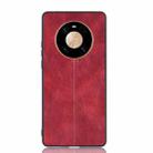 For Huawei Mate 40 Pro Shockproof Sewing Cow Pattern Skin PC + PU + TPU Case(Red) - 2