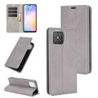 For Huawei nova 8 SE Retro-skin Business Magnetic Suction Leather Case with Holder & Card Slots & Wallet(Grey) - 1