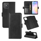 For Huawei nova 8 SE Dual-side Magnetic Buckle Horizontal Flip Leather Case with Holder & Card Slots & Wallet(Black) - 1