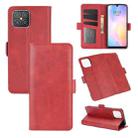 For Huawei nova 8 SE Dual-side Magnetic Buckle Horizontal Flip Leather Case with Holder & Card Slots & Wallet(Red) - 1