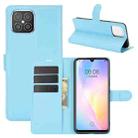 For Huawei nova 8 SE Litchi Texture Horizontal Flip Protective Case with Holder & Card Slots & Wallet(Blue) - 1