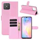 For Huawei nova 8 SE Litchi Texture Horizontal Flip Protective Case with Holder & Card Slots & Wallet(Pink) - 1
