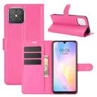 For Huawei nova 8 SE Litchi Texture Horizontal Flip Protective Case with Holder & Card Slots & Wallet(Rose red) - 1