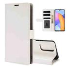 For Huawei Honor 10X Lite R64 Texture Single Horizontal Flip Leather Case with Holder & Card Slots & Wallet& Photo Frame(White) - 1