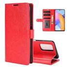 For Huawei Honor 10X Lite R64 Texture Single Horizontal Flip Leather Case with Holder & Card Slots & Wallet& Photo Frame(Red) - 1