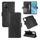 For OnePlus 8T Dual-side Magnetic Buckle Horizontal Flip Leather Case with Holder & Card Slots & Wallet(Black) - 1