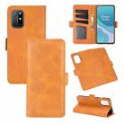 For OnePlus 8T Dual-side Magnetic Buckle Horizontal Flip Leather Case with Holder & Card Slots & Wallet(Yellow) - 1