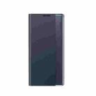 Side Window Display Magnetic Suction Plain Grain Flip PU Leather + PC Case with Holder For iPhone XR(Dark Blue) - 2