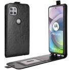 For Motorola Moto G 5G R64 Texture Single Vertical Flip Leather Protective Case with Card Slots & Photo Frame(Black) - 1