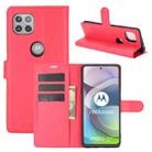 For Motorola Moto G 5G Litchi Texture Horizontal Flip Protective Case with Holder & Card Slots & Wallet(Red) - 1