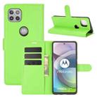 For Motorola Moto G 5G Litchi Texture Horizontal Flip Protective Case with Holder & Card Slots & Wallet(Green) - 1