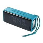 T&G TG174 TWS Mmirror Bluetooth Speaker, Support Alarm Clock / Time & Temperature Display / Micro SD Card / FM / MP3(Green) - 1