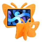 Butterfly Bracket Style EVA Children Shockproof Protective Case For iPad Air 2022 / 2020 10.9(Orange) - 1