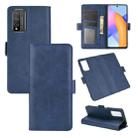 For Huawei Honor 10X Lite Dual-side Magnetic Buckle Horizontal Flip Leather Case with Holder & Card Slots & Wallet(Dark Blue) - 1