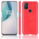 For OnePlus Nord N10 Shockproof Litchi Texture PC + PU Case(Red) - 1