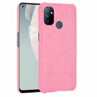 For OnePlus Nord N100 Shockproof Crocodile Texture PC + PU Case(Pink) - 1