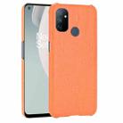 For OnePlus Nord N100 Shockproof Crocodile Texture PC + PU Case(Orange) - 1