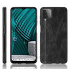 For Samsung Galaxy M12 / A12 Shockproof Sewing Cow Pattern Skin PC + PU + TPU Case(Black) - 1