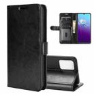 For VIVO V20 R64 Texture Single Horizontal Flip Protective Case with Holder & Card Slots & Wallet& Photo Frame(Black) - 1