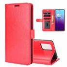 For VIVO V20 R64 Texture Single Horizontal Flip Protective Case with Holder & Card Slots & Wallet& Photo Frame(Red) - 1