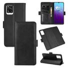 For VIVO V20 Dual-side Magnetic Buckle Horizontal Flip Leather Case with Holder & Card Slots & Wallet(Black) - 1