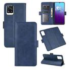 For VIVO V20 Dual-side Magnetic Buckle Horizontal Flip Leather Case with Holder & Card Slots & Wallet(Dark Blue) - 1