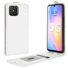 For Huawei nova 8 SE R64 Texture Single Vertical Flip Leather Case with Card Slots & Photo Frame(White) - 1