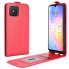 For Huawei nova 8 SE R64 Texture Single Vertical Flip Leather Case with Card Slots & Photo Frame(Red) - 1