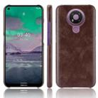 For Nokia 3.4 Shockproof Litchi Texture PC + PU Case(Brown) - 1