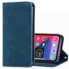For iPhone 12 Pro Max Retro Skin Feel Business Magnetic Horizontal Flip Leather Case with Holder & Card Slots & Wallet & Photo Frame(Blue) - 1